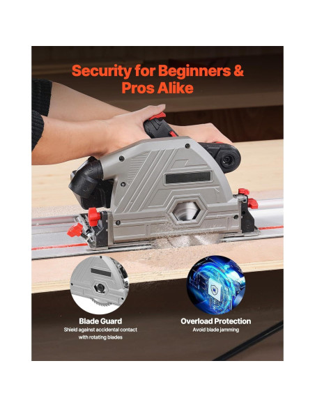 Sierra de Inmersión Inalámbrica Happybuy 20V 5.5" 4Ah