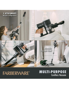 Aspiradora de varilla sin cable Farberware Pro 2 velocidades 2