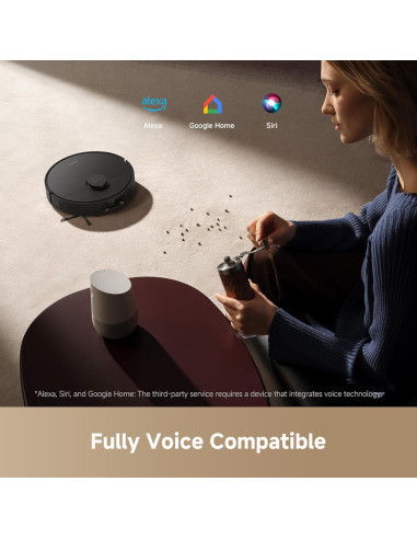 Aspiradora Robot DREAME D20 Plus 2 en 1, 13000Pa, Negro