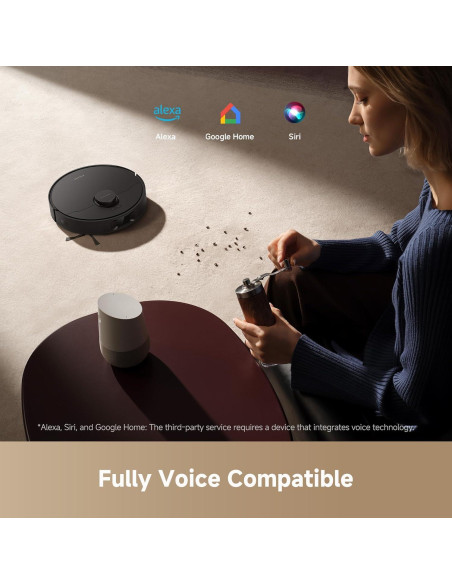 Aspiradora Robot DREAME D20 Plus 2 en 1, 13000Pa, Negro