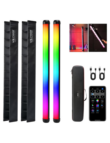 VILTROX K60 2 Pack Tubos de Luz LED RGB 20W Control APP