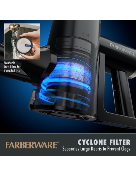 Aspiradora de varilla sin cable Farberware Pro 2 velocidades