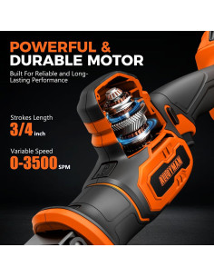 Sierra Recíproca Inalámbrica Alloyman 20V con 2 Baterías 2.0Ah 2