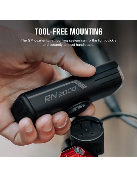 OLIGHT RN 2000 Faro LED Recargable para Bicicleta 2000 Lúmenes