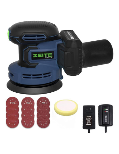 Lijadora Orbital Inalámbrica ZEITE 20V 5" 6 Velocidades 2.2kg