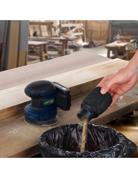 Lijadora Orbital Inalámbrica ZEITE 20V 5" 6 Velocidades 2.2kg