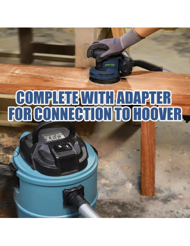 Lijadora Orbital Inalámbrica ZEITE 20V 5" 6 Velocidades 2.2kg