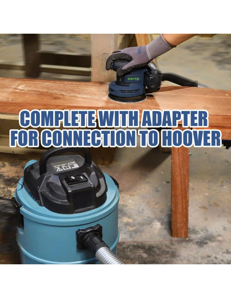 Lijadora Orbital Inalámbrica ZEITE 20V 5" 6 Velocidades 2.2kg