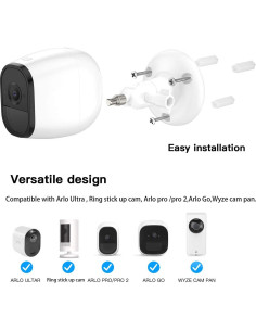 Soporte de Pared Ajustable HOLACA para Cámaras Arlo - Blanco 2