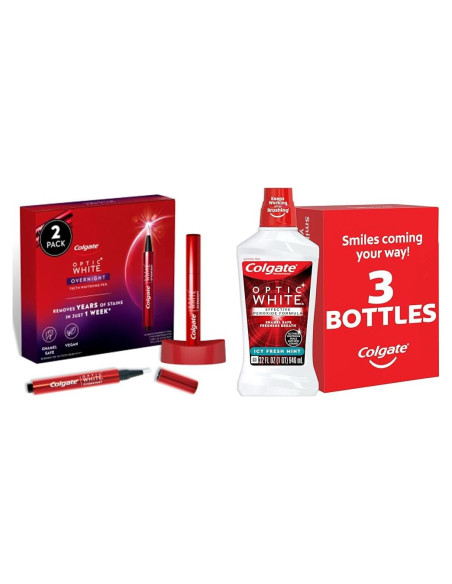 Bolígrafo Blanqueador de Dientes Colgate Optic White 2 Unidades