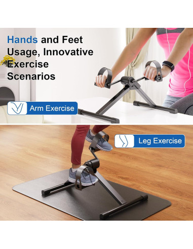 Mini Ejercitador de Pedales MJWW O1-1 Plegable con Monitor LCD