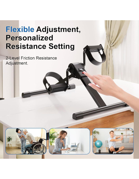 Mini Ejercitador de Pedales MJWW O1-1 Plegable con Monitor LCD