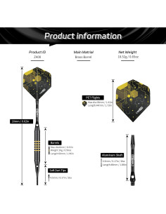 Juego de Dardos Suaves CyeeLife - 12 Dardos Profesionales 2