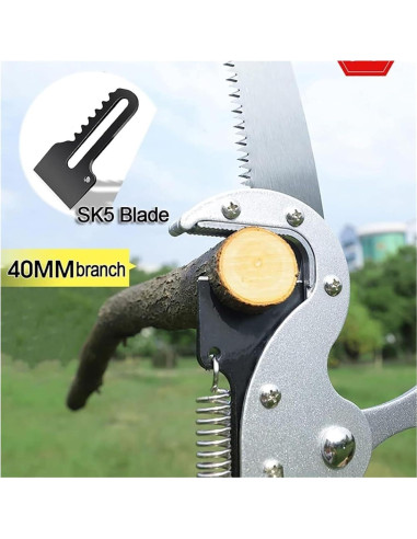 Sierra de Poste Telescópica DARZYS 5.4m con Cuerda de Nylon