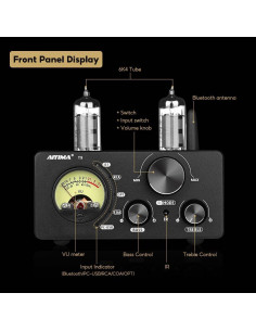 Amplificador Estéreo AIYIMA T9 100W 2 Canales Bluetooth DAC 2