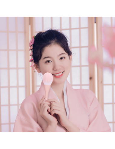 Juego de Brochas de Maquillaje MSQ 8 Piezas Rosa