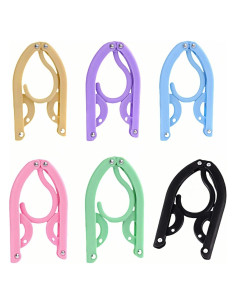 Pack de 6 Perchas Plegables Chinshwehaw Antideslizantes