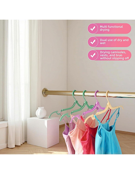 Pack de 6 Perchas Plegables Chinshwehaw Antideslizantes