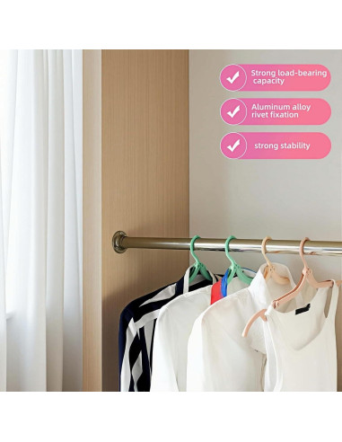 Pack de 6 Perchas Plegables Chinshwehaw Antideslizantes