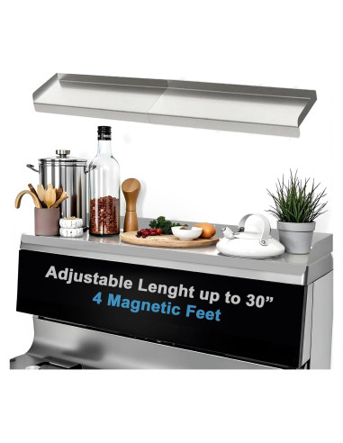 Estante de Horno Acero Inoxidable Performore 38.1x9.5 cm 2 Piezas