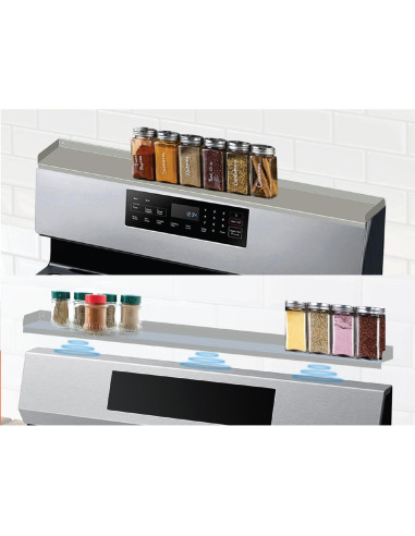 Estante de Horno Acero Inoxidable Performore 38.1x9.5 cm 2 Piezas