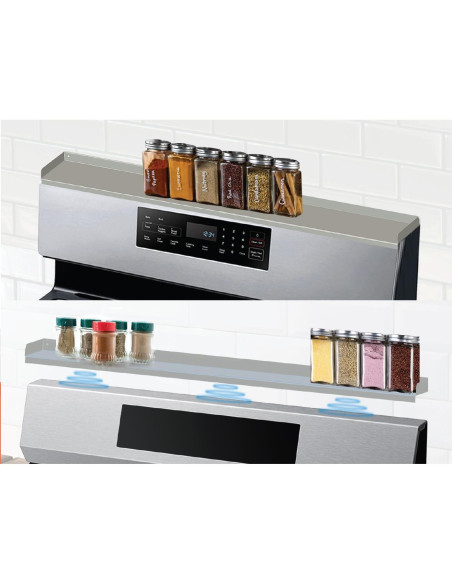 Estante de Horno Acero Inoxidable Performore 38.1x9.5 cm 2 Piezas