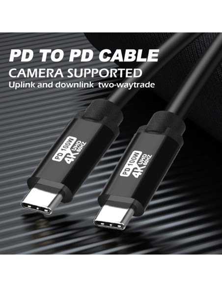 Cable USB C a C 6m 100W 4K 60Hz YOTETION