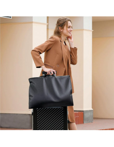 Bolsa de Viaje para Traje GOIUEDBZ 109 cm Negra Plegable 2