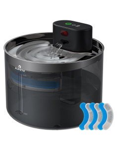 Fuente de Agua Inalámbrica AUPETM 3.5L para Gatos con Filtros