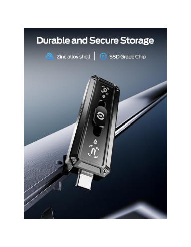 SSD Externo MOVE SPEED 128GB USB 3.2 Doble Puerto 520MB/s