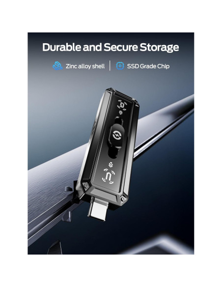 SSD Externo MOVE SPEED 128GB USB 3.2 Doble Puerto 520MB/s