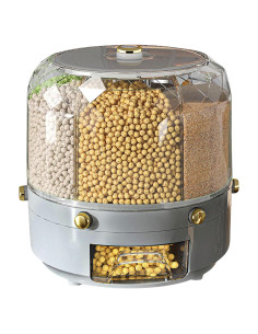 Dispensador de Granos Natudeco 6kg Rotativo 360 para Alimentos