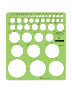 Plantilla de Círculos Staedtler Mars 62.5cm Plástico