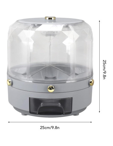 Dispensador de Granos Natudeco 6kg Rotativo 360 para Alimentos