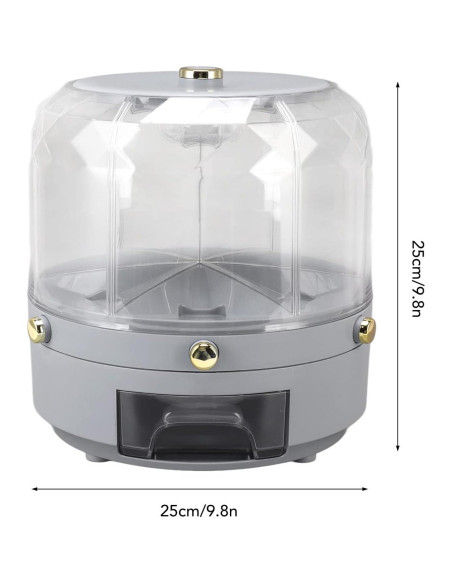 Dispensador de Granos Natudeco 6kg Rotativo 360 para Alimentos