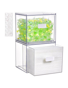 Vtopmart 2 Cajones Apilables para Almacenamiento de Lavandería