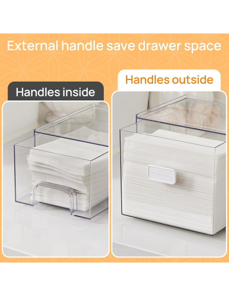 Vtopmart 2 Cajones Apilables para Almacenamiento de Lavandería