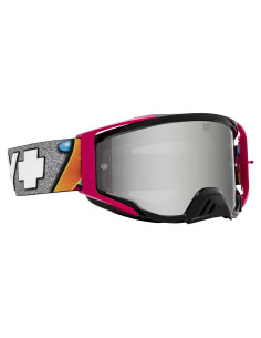 Gafas de Motocross SPY Optic Foundation MX HD Humo Espejo Plata