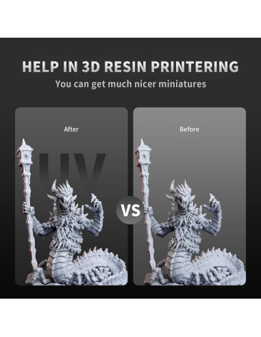 Lámpara UV LED Geeetech 405nm 60W para Curado Rápido 3D