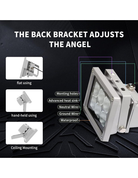 Lámpara UV LED Geeetech 405nm 60W para Curado Rápido 3D