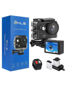 Cámara de Acción HLS 4K HD Submarina con Estabilización y 2 Baterías