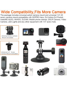 Kit de Montaje Adhesivo Flexible DEKEENSTAR FAM-66A para Cámara 2