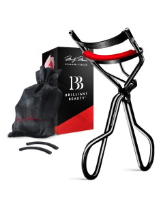 Rizador de Pestañas Brilliant Beauty con Bolsa de Satén - Rojo