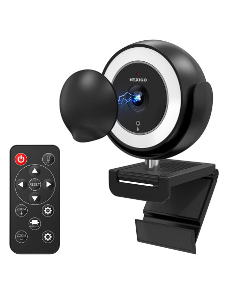 Webcam NexiGo N940E 1080P 60FPS Zoomable con Control Remoto