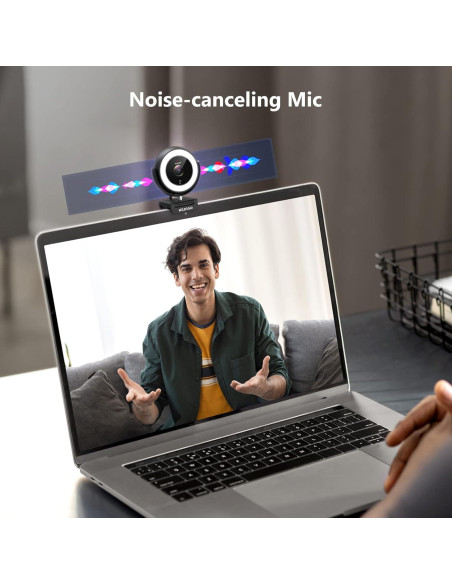 Webcam NexiGo N940E 1080P 60FPS Zoomable con Control Remoto