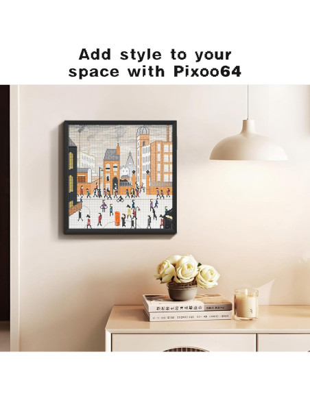 Divoom Pixoo-64 - Marco Digital de Arte Pixel LED 31.5x27.6cm