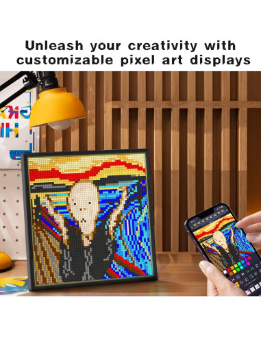 Divoom Pixoo-64 - Marco Digital de Arte Pixel LED 31.5x27.6cm