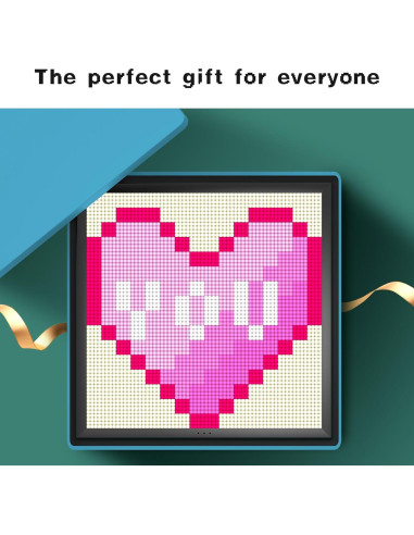 Divoom Pixoo-64 - Marco Digital de Arte Pixel LED 31.5x27.6cm