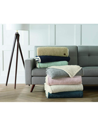 Manta UGG Ana Knit 127x178 cm Burdeos 100% Poliéster