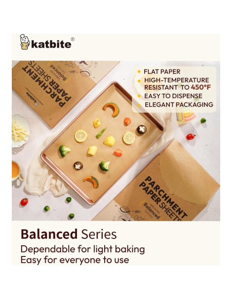 Papel Pergamino Antiadherente Katbite 220 Hojas 30.48x40.64 cm